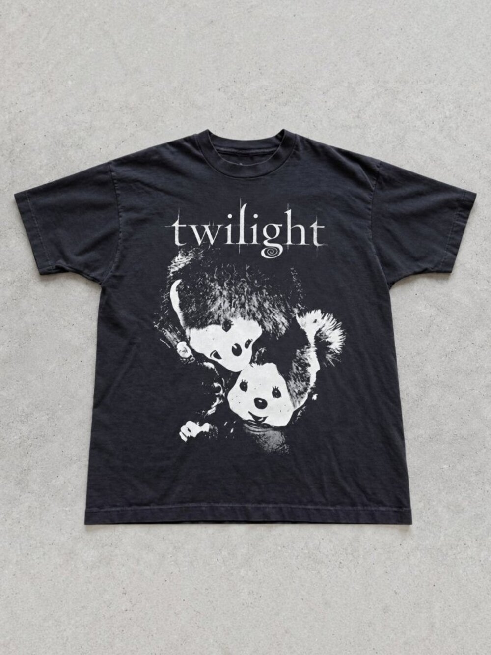 Gildan Twilight Plush Characters Black Graphic T-Shirt